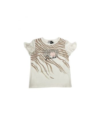 Girl Cream Cotton T-Shirt