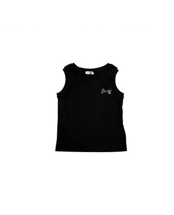 Girl Black Polyester T-Shirt