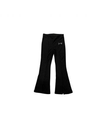 Girl Black Logo Leggings