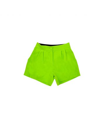 Girl Green Cotton Shorts