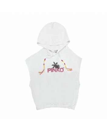 Girl White Cotton T-Shirt