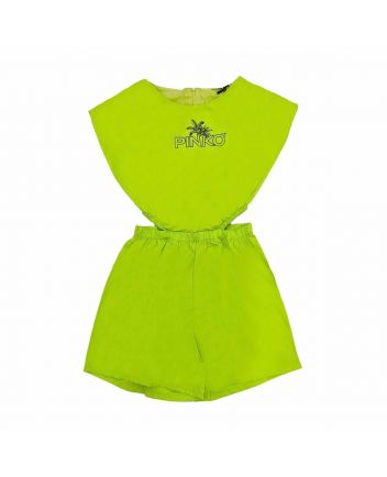 Girl Green Cotton Short set