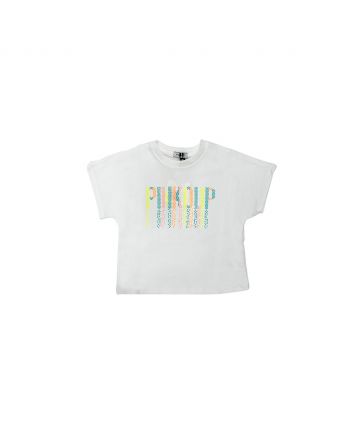 Girl White Cotton T-shirt
