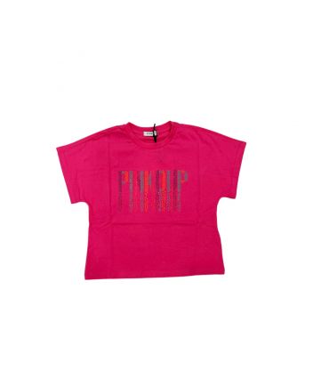 Girl Pink Cotton T-Shirt