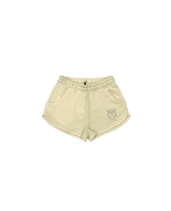 Girls Cream Cotton Shorts