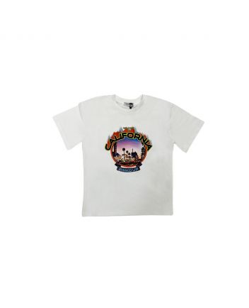 Girl White Cotton T-Shirt