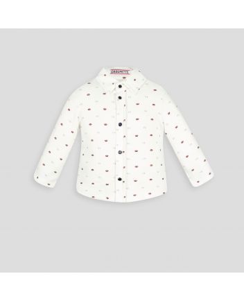 Printed Shirt, ecru