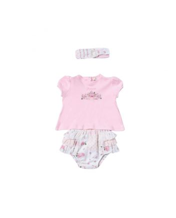Baby Girls Pink T-Shirt Set