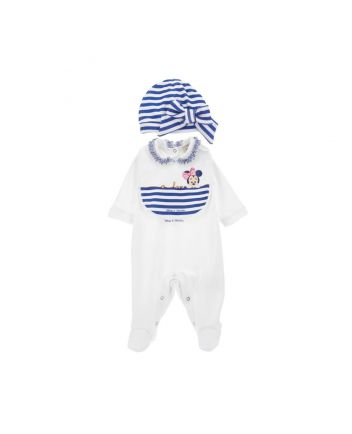 Baby Girls Three-Piece Minnie Romper Set