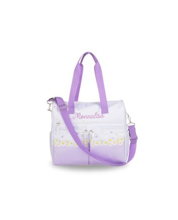 Lilac Purple Canvas Changing Bag (41cm)