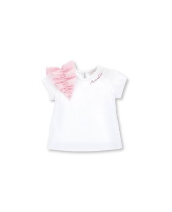 Baby Girls White Rhinestone Logo T-Shirt