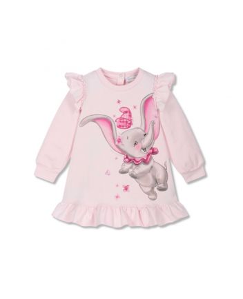 Baby Girls Pink Cotton Disney Dress