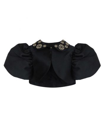 Black Silk Bolero Jacket