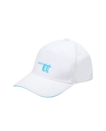 Unisex White Printed Cap