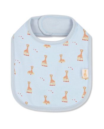 Baby Boys Blue Logo-Print Cotton Bib