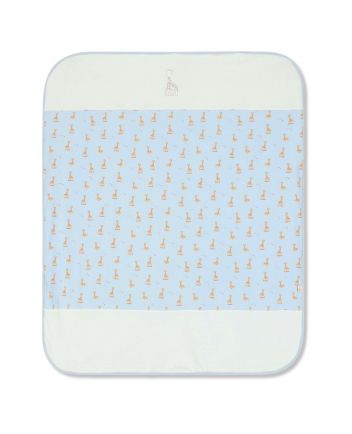 Baby Boys Blue Embroidered Logo Blanket