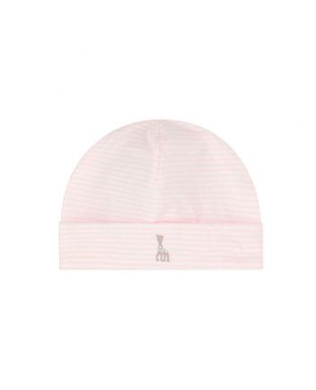 Baby Girls Pink & White Logo Hat