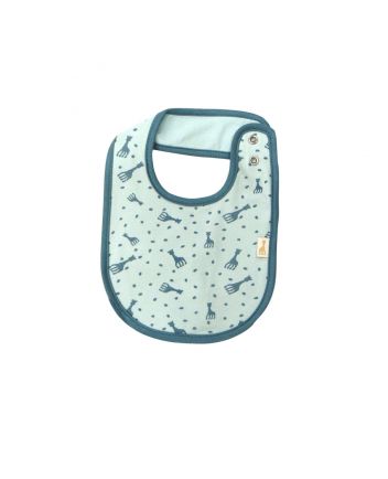 Blue Logo Printed Bib for Baby