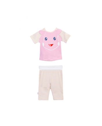 Baby Ivory & Pink Leggings Set