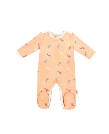 Baby Girls Pink Cotton Romper