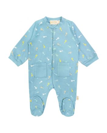 Baby Boys Logo-Print Cotton Romper