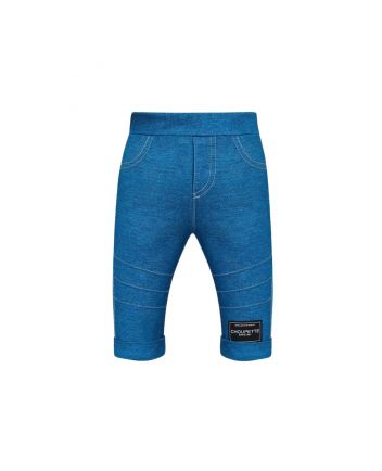 Knitted-Denim-Sweatpants,Blue