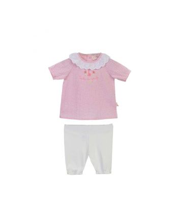 Kids Pink Top And Pant Set