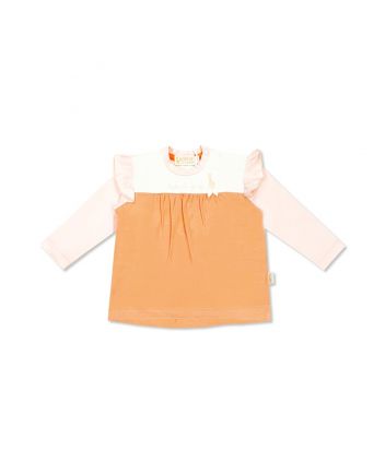 Baby Girls Pink Cotton T-Shirt