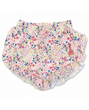 Baby Girls Pink Embroidery Logo Shorts