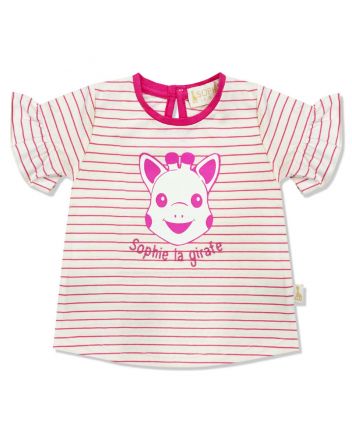 Baby Girls Pink Embroidery Logo T-Shirt