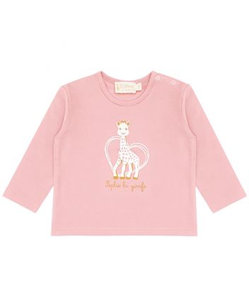 Baby Girls Pink Logo-Print T-Shirt
