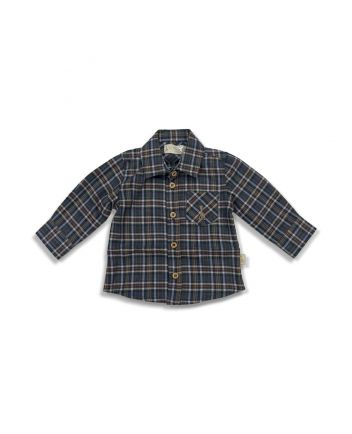 Baby Boys Check Stripe Shirt