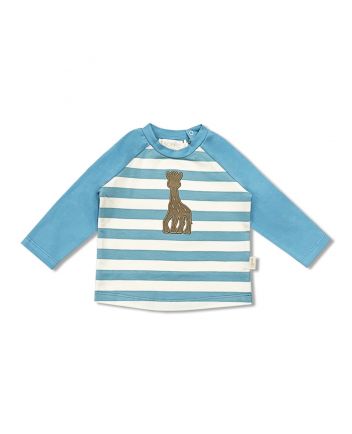 Baby Boys Blue Logo-Embroidered T-Shirt