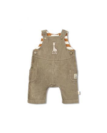Baby Unisex Beige Logo-Embroidered Jumpsuit