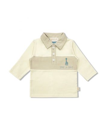 Baby Boys Cream Logo-Embroidered T-Shirt