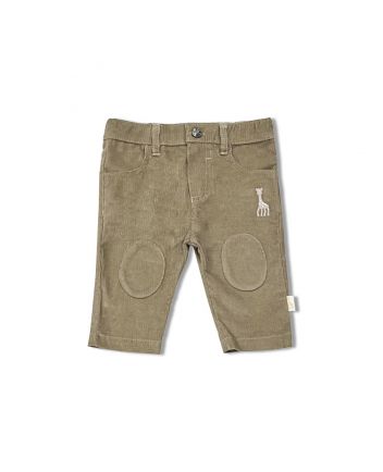 Baby Unisex Beige Comfort Fit Pants