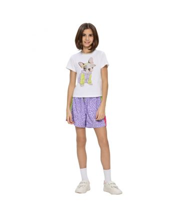 Girl Multi Printed Shorts