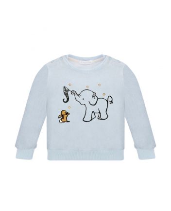 Decorated Sweatshirt, sky blue