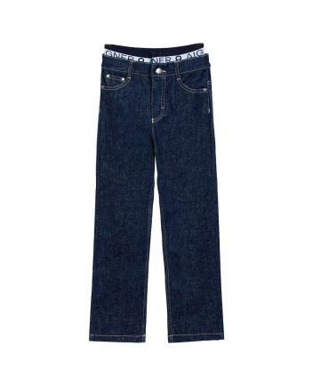 Boys Blue Stretch Waist Jeans