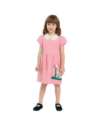 Applique Dress,pink