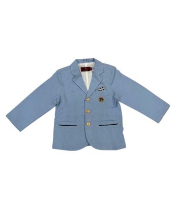 Boys Blue Logo Blazer