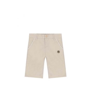 Boys Beige Logo Shorts