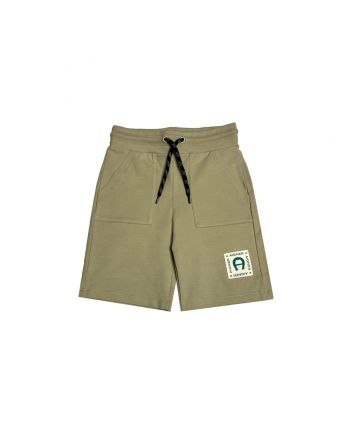 Boys Beige Cotton Jersey Shorts