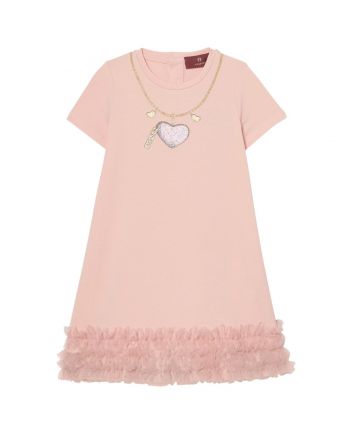 Baby Girls Pink Floral-Print Dresses