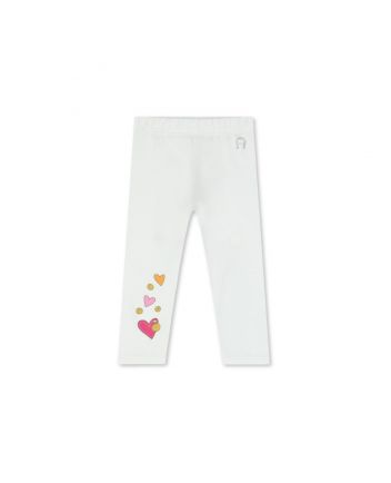 Baby Girls White Cotton leggings