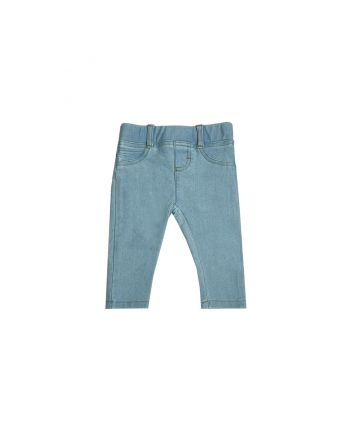 Baby Girls Pale Blue Wide Leg Trousers