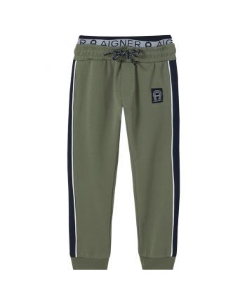 Baby Boys Green Flex Fit Logo Joggers