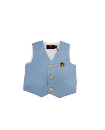 Aigner Blue Logo Waistcoat