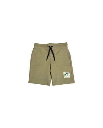 Baby Boys Beige Cotton Jersey Shorts