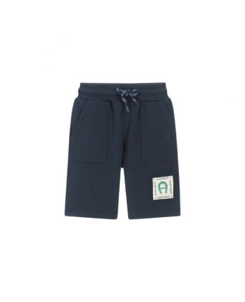 Baby Boys Blue Cotton Jersey Shorts